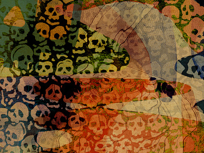 Skulls Background Texture