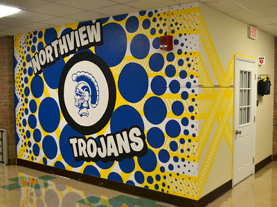 Findlay Schools Mural Project   Northview Trojans