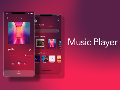 009 - Music Player App dailyui design ui