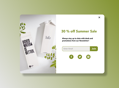 016 - Popup/Overlay 016 dailyui design ui