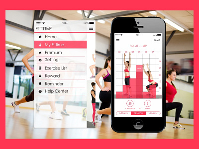 Ui App Fitness design ui