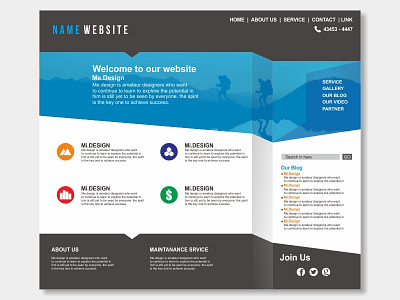 Flat Design Web