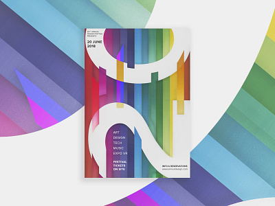 20th Annual Design Poster 20th poster colorful festival gradient gradient poster poster poster design typography vibrant