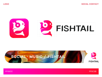 social music / fishtail logo vi