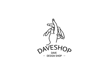 Dave Shop Logo branding font design logo typography