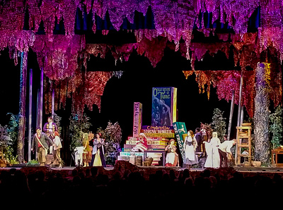 INTO THE WOODS design musical painting play set design theater theatre typograpghy