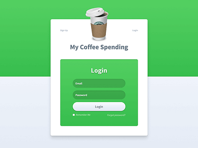 Coffee Spending Login