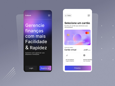 Mobile Financial Management GoBank app des design graphic design illustration ilu mobile motion graphics ui ux