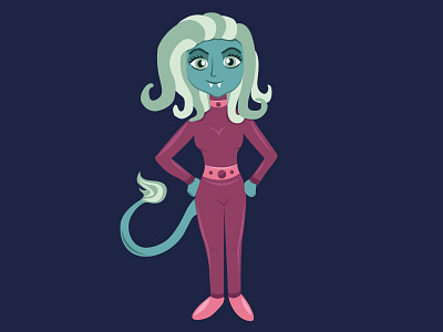 Sassy Monster adorable alien beautiful cute doodle a day illustration monster sassy vector woman