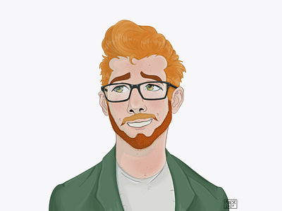 Ginger Haired Man art character design digital painting ginger illustration male man orange hair wacom cintiq