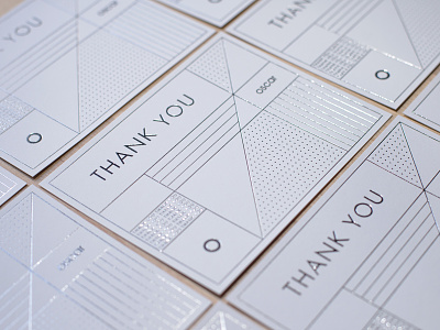 Thank You Cards foil press foil stamping hot foil silver silver foil thank you thank you card