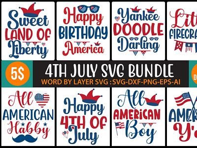 4TH JULY SVG BUNDLE