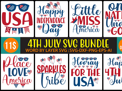 4TH JULY SVG BUNDLE