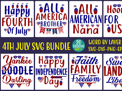 4TH JULY SVG BUNDLE