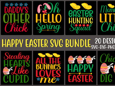 Happy easter svg bundle