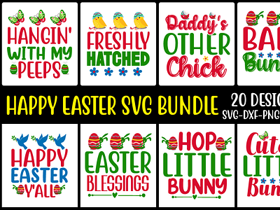 happy easter svg bundle