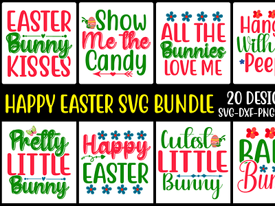 happy easter svg bundle