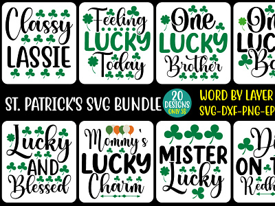 st. patrick's  svg bundle