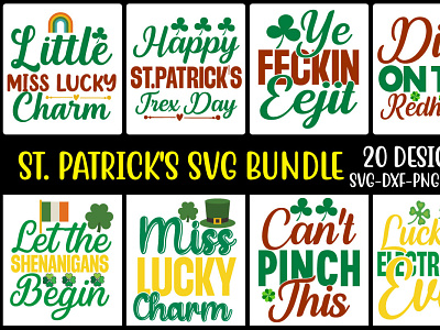 St. Patrick's SVG Bundle 3d animation branding graphic design logo motion graphics ui