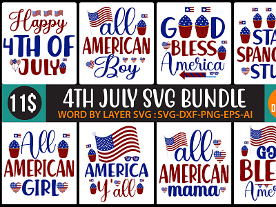 4TH JULY SVG BUNDLE