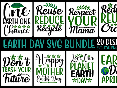 Earth day svg bundle 3d animation graphic design logo motion graphics ui