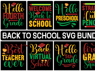 BACK TO SCHOOL SVG BUNDLE school bus svg