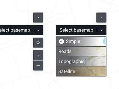 Basemap selector