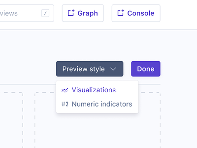 Preview style dropdown dropdown glyph hover icons labels preview selected selected glyph selected state style