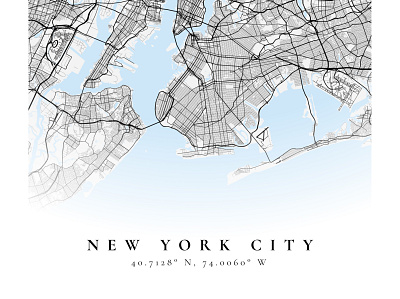 New York City figma map mapbox poster