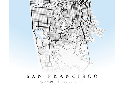 San Francisco figma map mapbox poster