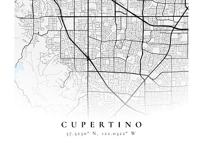 Cupertino figma mapbox maps poster