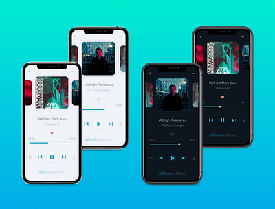 Music Player app design media music music app player card player ui radio ux ux design