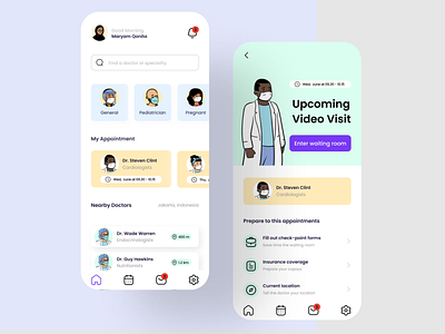 Health Care App animation health app health care invitation invite me mobile app mobile health app ui ui designer uiu designer uiux ux web design