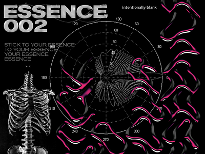 STICK TO YOUR ESSENCE avant contemporary design garde illustration poster typography