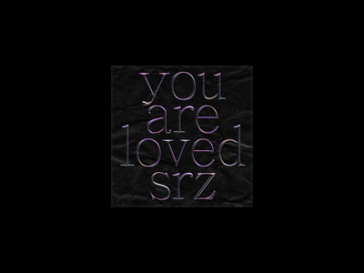 YOU ARE LOVED avantgarde clean contemporary design experimental font grid construction iridescent postcard poster poster art poster design type type art type design typedesign typeface typography