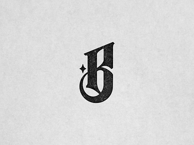 Personal B Mark b blackletter branding logo