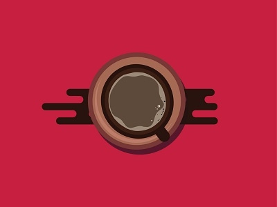 I called coffee as a passion cafe coffee flat icon kopi minimalist ui