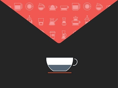 Coffee Invitation cafe coffee flat icon invitation kopi letter message minimalist ui