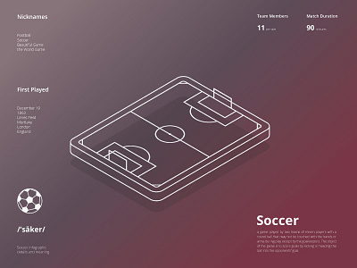 Soccer Infographic in Isometric Style ball football icon infographic isometric mobile outdoor play soccer sport
