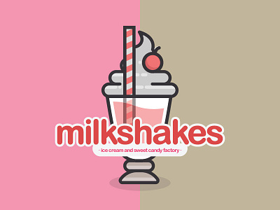 Milkshakes is great for weekend! business cafe children drink fruit healthy ice ice cream logo marketing milk milkshakes sweet
