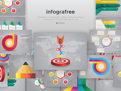 INFOGRAFREE. Infographic for free. business data data visualization graphic icon illustration infographic logo marketing mobile typogaphy ui vector