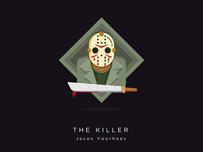 Jason Voorhees character icon illustration jasonvoorhees vector
