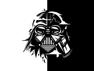 Darth Vader character darthvader flat illustration starwars vector