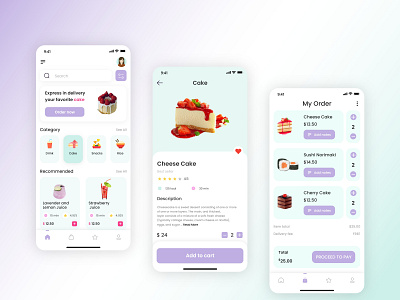 Food Delivery App app mobile ui design