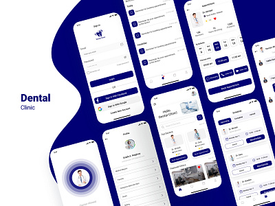 Dental Clinic App app mobile ui ui design ux ux resarch