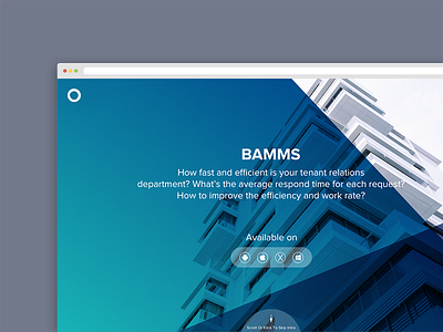 Bamms Microsite apps clean design interaction mobile app motion ui ux web design website