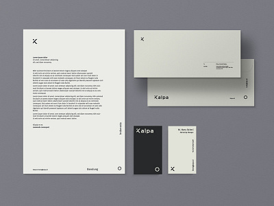 Kalpa Watch Stationery Design branding business card clean letterhead logo stationery typography
