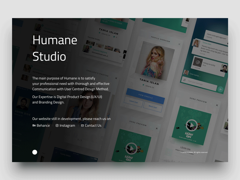 Humane Landing Page branding design landing page ui ui design ux ux design website