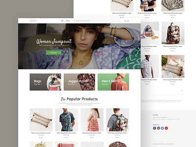 Ecommerce Site clothing design ecommerce fashion home page landing page ui ux website