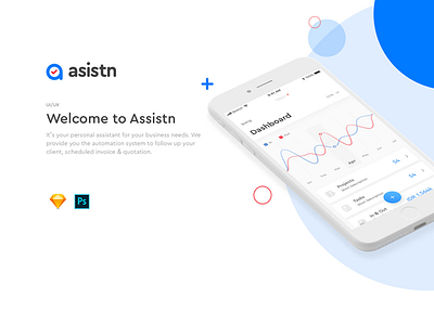 Asistn App Concept android clean dashboard finance ios iphone ui design ux design